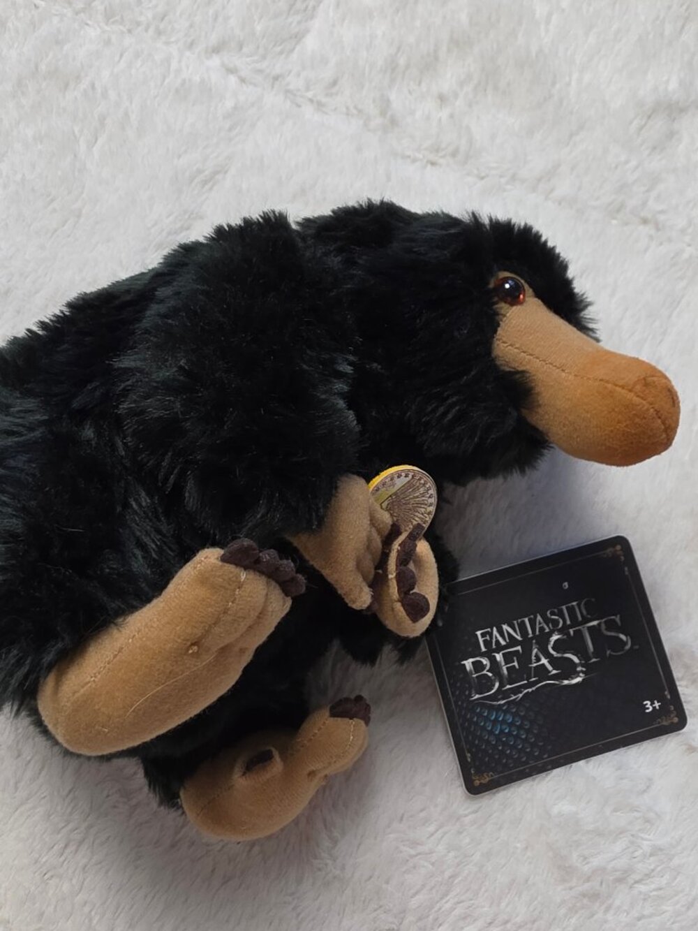 Fantastic Beasts The Noble Collection Niffler Plush 9" With Tag Gold Coin